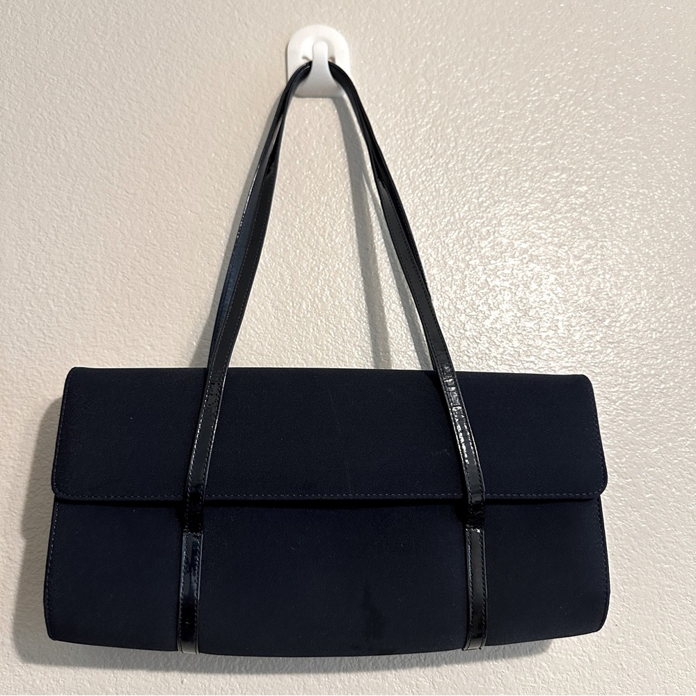 Stuart Weitzman Black Long Handbag Hobo